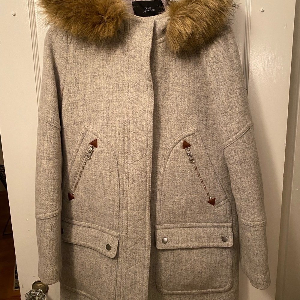 J. Crew Chateau Parka In Italian Stadium-cloth Wool
